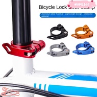 WUPEI47AD Bike Seat Clamp, 31.8/34.9mm Ultralight Bicycle Seatpost Clamps,  Quick Release 5 Colors A