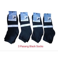 Stokin hitam/stokin panjang/stokin sekolah/Stokin kerja/stokin lelaki wanita Free Size
