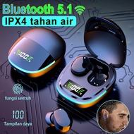 COD Headset Bluetooth full bass Earphone Bluetooth  Nirkabel TWS Original Hedset  Sentuh tampilan Di