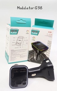Modulator MP3 G38 Transmitter Bluetooth Modulator Car Charger LED Dual USB FM Transmitter Modulator 