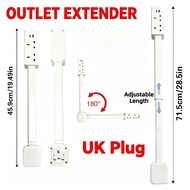 Electrical Outlet Extender with 2 AC Outlets, USB-A,USB-C Ports,180° Rotating Wall Outlet Extender f