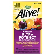 Nature's Way, Alive! Once Daily, Women's Ultra Potency Complete Multivitamin, 60 Tablets