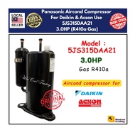 Panasonic 5JS315DAA21 / GMCC PA330X3CS-4MU1 AirCond Compressor For Daikin & Acson 3.0HP (R410a Gas)
