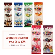 100pcs Plastic Ice Cream Stick Character Ice Cream Container Stick Ice Cream Wrap Stick