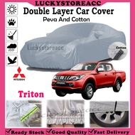 Mitsubishi Triton 4X4 Anti Scratch Double Layer Car Cover PEVA Cotton Selimut Penutup Kereta Sun Rain Dust Kalis Air