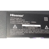 (BD75) BARU HISENSE HMLED32D33 LED TV SPARE PART Power Board Main Board TP.VST59S.P89