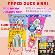 Paper Duck Viral - Boneka Kertas Bebek - Bebek Kertas - Paper Doll -