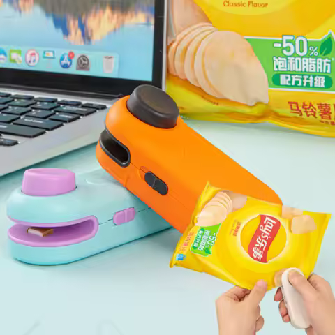 Portable Mini Sealer 2 in 1 Heat Sealer For Snacks Home use rechargeable sealer Vacuum Sealer Snacks