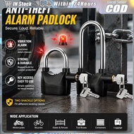 Universal Anti-Theft Siren Alarm Lock 110dba Alarm Anti Potong Padlock for Door / Motor / Bike / Rum