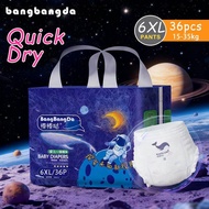 BangBangDa Baby Diaper Pants XXXXXXL for Baby 36pcs Korean Diaper Breathable Dry Pull Ups Diapers 6X