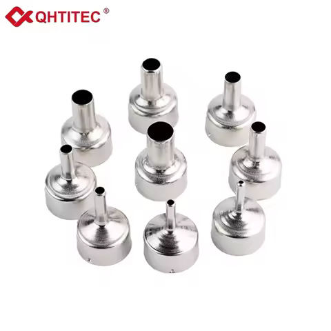 JCD 2022 New 9Pcs/Set Welding Nozzle For Hot Air Gun Stainless steel Different Sizes Nozzles For 885