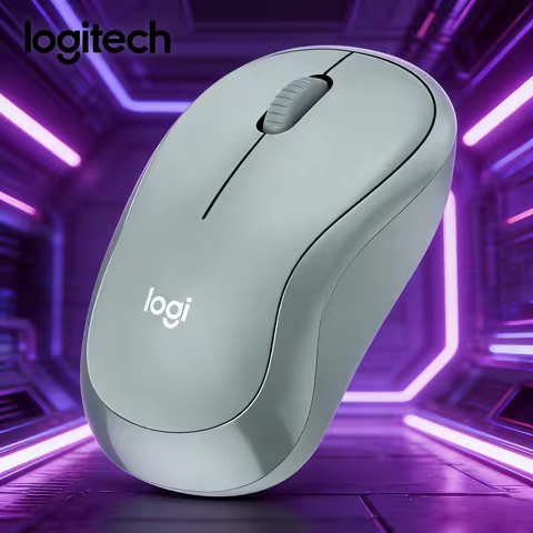 Logitech M221 wireless dual-mode silent and efficient office mouse, pink, white, blue, green, compac