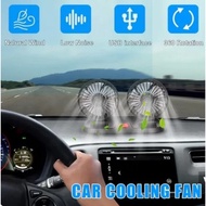 Head Vehicle Mount USB Fan Auto Cooler Fan for Dashboard Air Circulator Fan