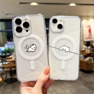 Magnetic Case For Samsung A16 A06 A26 A55 A36 A56 A54 S25Ultra S24 A15 S24Ultra S24Plus Clear Shockp