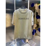 Moncler2026 Moncler 2026 Classic Round Neck Short-Sleeved T-Shirt Men Women Niche Trendy Heavy Commu