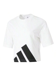 เสื้อยืดแขนสั้นกีฬาหญิง วิ่ง ฟิตเนส ระบายอากาศได้ดี เบอร์สไตล์ JG8737