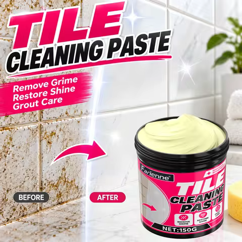 Tile Cleaning Paste Bathroom Cleaner Grout Stain Remover Hard Water Scale Cleaner Ceramic Tile Deep