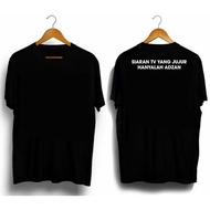 TV BROADCASTING T-SHIRT HONESTYANG ONLY FOR/ ADZAN WORDS T-SHIRT