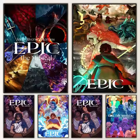 Musical Epic The Musical Poster Self-adhesive Art Waterproof Paper Sticker Coffee House Bar Room Wal