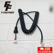 Cable Spiral Extramic Extra mic Rig Yaesu Ft2900 Ft1900 Ft2800 Ft7800R Ft8800R Cable Ptt Handmic Mic