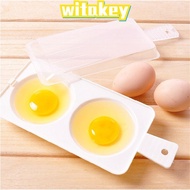WITAKEY Eggs Chicken Microwave 2 Eggs Cooker Steamer Tool Kitchen Tool Microwave Eggs DIY Draining E