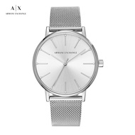 Armani Exchange Analog Watches AX5535 Quartz, Silver Case, Silver Stainless Steel Band