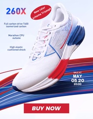 Xtep 260X รองเท้าวิ่ง ดีดกลับได้มากกว่า 85% การฝึกแข่งขัน แผ่นคาร์บอน รองเท้าวิ่งมาราธอน สําหรับผู้ห