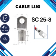 CABLE LUG/SC-25-8/WIRE LUG/KABEL LUG/COPPER LUG/TERMINAL FULL COPPER CABLE LUG 25MM CABLE/MCCB