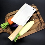 LONGZHIYI 201 Pisau Pemotong Buatan Tangan Cina Cleaver Pisau Keluli Tahan Karat Pisau Dapur Profesi