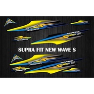 Motorcycle body list variation sticker solution SUPRA FIT NEW WAVE S