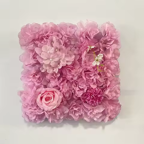 1Pc 30x30cm Artificial Silk Flower Wall Panel for Wedding Party Backdrop Birthday Girl Room Decor Ph