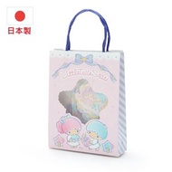 (Little Twin Stars/手挽收納紙袋) 日本製造Sanrio 可愛貼紙 40枚 附手挽收納紙袋 x 1套