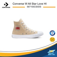 Converse รองเท้าผ้าใบ รองเท้าแฟชั่น รองเท้าผู้หญิง รองเท้าconverse แฟชั่นผู้หญิง รองเท้าหุ้มข้อ คอนเวิร์ส Women All Star Love HI 567155CS0DS (2190)