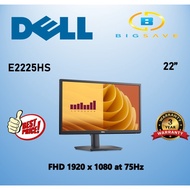 DELL 22" E2225HS FHD 1920 X 1080 LED MONITOR WITH HEIGHT ADJUSTABLE