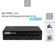 1 to 8 HDMI Splitter Model HSP4K18 From 1 Computer to 8 Screens Supports Image Quality Up to