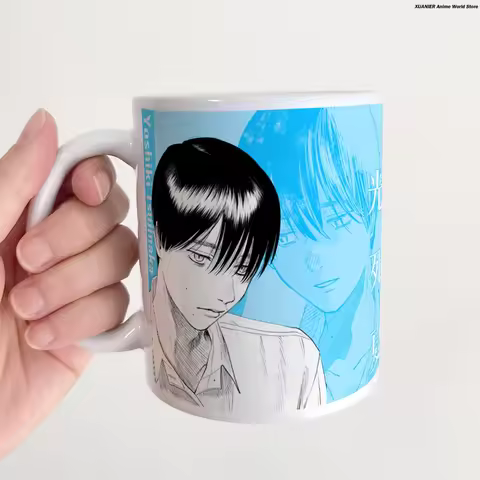 Ceramic Coffee Mug Cup New Anime Indou Hikaru Tsujinaka Yoshiki The Summer Hikaru Died Water Cup Car