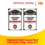 HIGHLANDS Gold Corned Beef Chili Garlic 150g Pack of 2