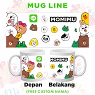 Mug Kado/Hadiah/Souvenir/Merchandise Custom Karakter Line B