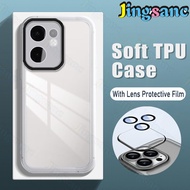 Jingsanc với ống kính phim mờ Ốp điện thoại cho OPPO RENO 13F/OPPO RENO 13F 5g TPU Silicon mềm vỏ lư