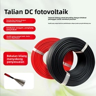 Solar PV Cable 12AWG 4mm² H1Z2Z2-K 1500V DC Wire for Solar Panel System Red Black 50M 100M