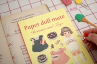韓國【Afrocat】papaerdoll line notebook〈Sally〉復古 娃娃 筆記 日記 記事 手帳