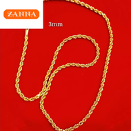 Gold 916 Original Malaysia Chain for Women Necklace for Women Korean Style Gold Jewelry Pendant Brid