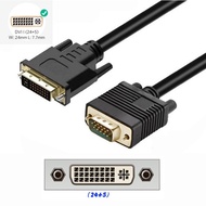 24+1 DVI to VGA Cable - DVI 24+5 to DVI Converter Cable - High Quality Monitor Transfer Cable