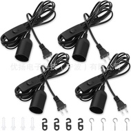 12Feet Extension Hanging Light Cord Cable Hanging Light Chandelier Strap303Switch Plug E26 E27Light 