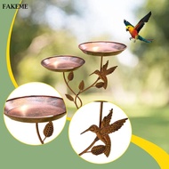 FAKEME Outdoor Bird Bath, Garden Decoration, Ironwork, Design, Garden Birdbath