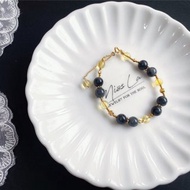 天然緬甸玉翡翠 烏雞 手鍊 手環 禮物 天然石 黃水晶