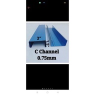 c section channel 12pcs (2meter)0.75mm order pls call 0169675656