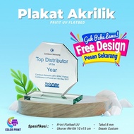 Plakat Akrilik / Vandel Acrylic / Piala Penghargaan Tebal 15mm