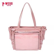WEGO正版絲帶框架立體痛包S號托特包