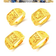 Open male ring 916 pure 916gold square ring in stock
